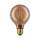 Paulmann LED Leuchtmittel Vintage Globe G95 Inner Glow Ringmuster 4W = 21W E27 Gold 200lm extra warmweiß 1800K