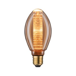 Paulmann LED Leuchtmittel Vintage Birne Inner Glow Ringmuster 4W = 21W E27 Gold 200lm extra warmweiß 1800K