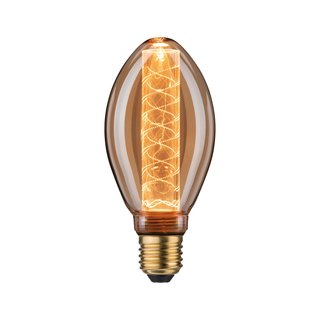 Paulmann LED Leuchtmittel Vintage Birne Inner Glow Spiralmuster 4W = 21W E27 Gold 200lm extra warmweiß 1800K