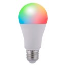 LED Smart Leuchtmittel Birnenform 10W = 60W E27 matt RGB...