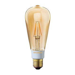 Sylvania LED Filament Leuchtmittel Edison ST64 5,5W = 33W E27 gold 360lm MagmaGlow extra warm 1700K DIMMBAR