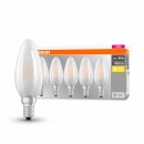 5 x Osram LED Filament Leuchtmittel Kerze Classic B 4W =...