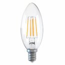 Casaya LED Retro Kerze 5W = 40W E14 klar 470lm...