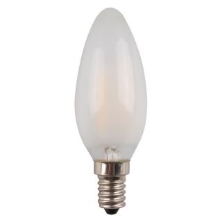 Casaya LED Filament Leuchtmittel Kerze 2,2W = 16W E14 matt 150lm warmweiß 2700K Ra>90