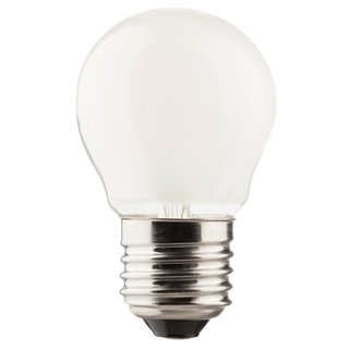 LED Filament Leuchtmittel Tropfen 3W = 25W E27 matt Kugel warmweiß 2700K Ra>90