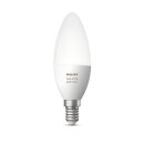 Philips LED Kerze Hue White and Color Ambiance 6,5W = 40W E14 matt 470lm RGB 2200-6500K dimmbar App/Amazon Alexa