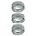 3 x Paulmann Möbelaufbauleuchten Micro Line Chrom 3 x 20W G4 warmweiß 2900K 12V Halogen