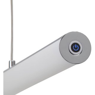Brilliant LED Pendelleuchte Tube 1435lm warmwe 20,5W Chrom/Weiß 100cm