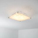 Deckenleuchte Chrom/Weiß Brilliant LED Malinda 10W 30x30cm & 75 Wand-