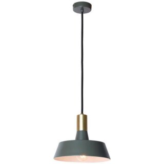 Brilliant Pendelleuchte Grün/Grau Ø22cm max. 40W E27 ohne Leuchtmittel kürzbar