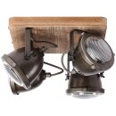Brilliant Deckenleuchte Spotplatte Carmen Holz 4-flammig max. 4 x 5W GU10 ohne Leuchtmittel