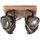 Brilliant Deckenleuchte Spotplatte Carmen Holz 4-flammig max. 4 x 5W GU10 ohne Leuchtmittel
