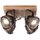 Brilliant Deckenleuchte Spotplatte Carmen Holz 4-flammig max. 4 x 5W GU10 ohne Leuchtmittel
