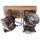Brilliant Deckenleuchte Spotplatte Carmen Holz 4-flammig max. 4 x 5W GU10 ohne Leuchtmittel