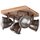Brilliant Deckenleuchte Spotplatte Carmen Holz 4-flammig max. 4 x 5W GU10 ohne Leuchtmittel