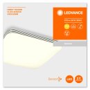 Ledvance LED Wand- & Deckenleuchte Weiß/Chrom 43x43cm 50W 3700lm warmweiß 3000K Orbis Sensor