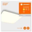 Ledvance LED Wand- & Deckenleuchte Weiß/Chrom 53x53cm 60W 4450lm warmweiß 3000K Orbis Sensor