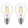 2 x Philips LED Filament Leuchtmittel Birne 4,3W = 40W E27 klar 470lm warmweiß 2700K