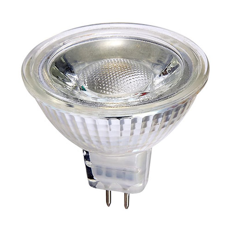 LED Leuchtmittel MR16 Glas Reflektor 3W = 20W GU5,3 12V COB 230lm war