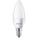 3 x Philips LED Leuchtmittel Kerzenform 4W = 25W E14 matt 250lm warmweiß 2700K