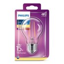 Philips LED Filament Leuchtmittel Birnenform 1,5W = 15W...