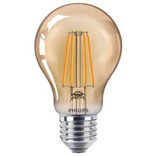Philips LED Filament Leuchtmittel Birnenform A60 4W = 35W E27 gold gelüstert 400lm extra warmweiß 2500K