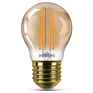 Philips LED Filament Tropfen Vintage 5W = 32W E27 Gold 350lm extra warmweiß 2200K DIMMBAR