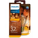 Philips LED Filament Tropfen Vintage 5W = 32W E27 Gold...
