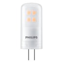 Philips LED Leuchtmittel Stiftsockellampe 2,1W = 20W G4 matt 210lm warmweiß 2700K DIMMBAR