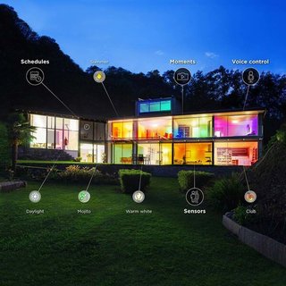 WiZ Smart LED Leuchtmittel Birnenform 11,5W = 60W E27 matt 806lm RGBW