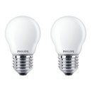 2 x Philips LED Leuchtmittel Tropfen P45 2,2W = 25W E27...