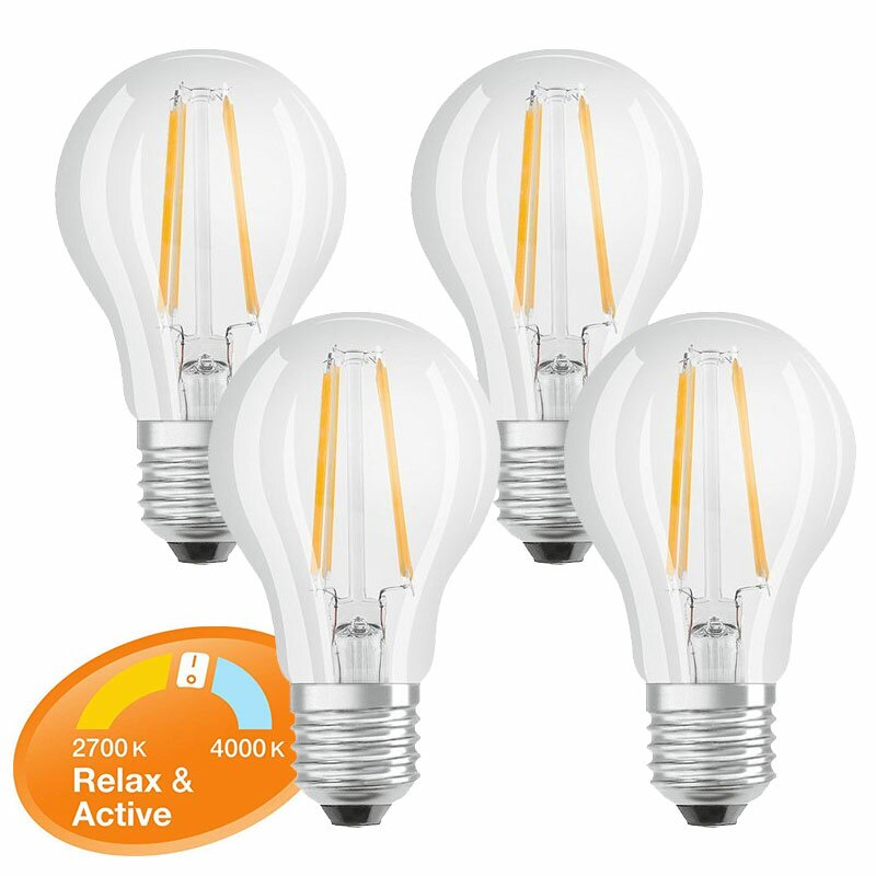 X Osram Led Filament Leuchtmittel Birnenform A W W E Klar