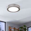 Eglo LED Smart+ Aufbauleuchte Fueva-C Nickel matt rund Ø22,5cm 15,6W 2000lm RGBW 2700-6500K Dimmbar App