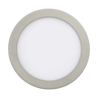 Eglo LED Smart+ Einbauleuchte Downlight Fueva-C Nickel Ø22,5cm 15,6W 1900lm RGBTW 2700-6500K Dimmbar App Google Alexa WiFi