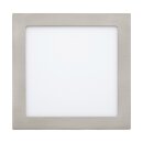 Eglo LED Einbauleuchte Panel Fueva 22,5cm Nickel matt...