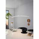 Eglo LED Pendelleuchte Lasana curved Chrom 90cm 15W 1800lm warmweiß 3000K kürzbar