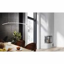 Eglo LED Pendelleuchte Lasana curved Chrom 90cm 15W 1800lm warmweiß 3000K kürzbar