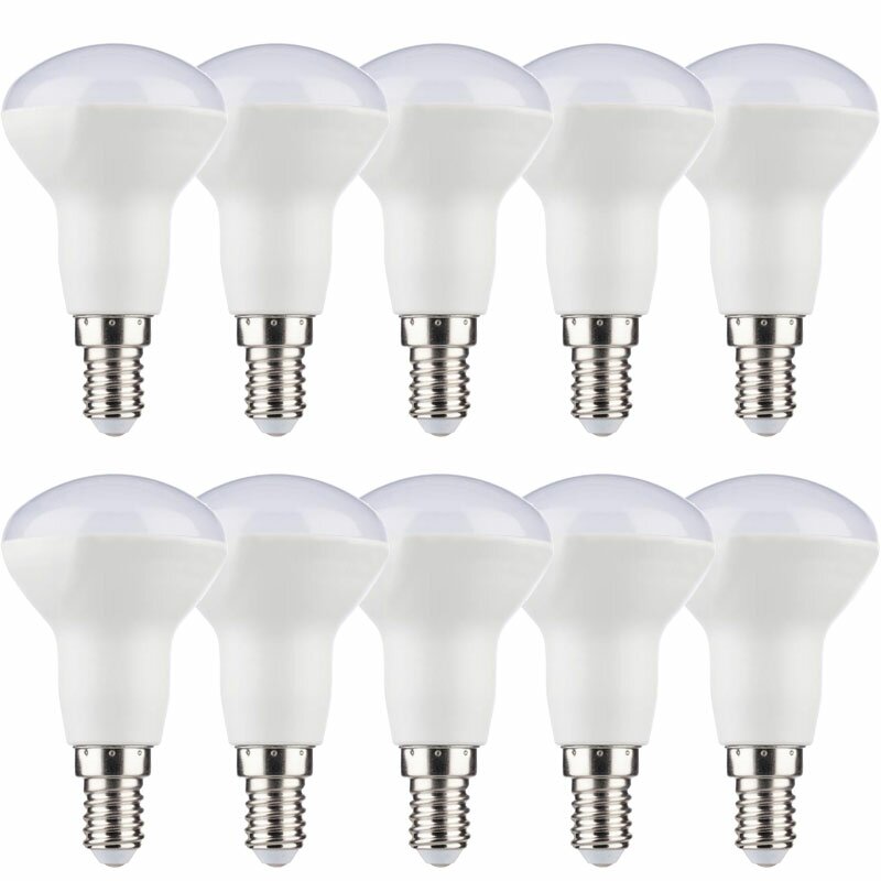 10 X LED Leuchtmittel R50 Reflektor 5,5W = 37W E14 Matt 420lm Warmwei