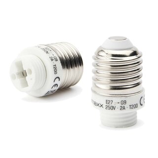 Lampenfassung E14 auf G9 Adapter für gängige Leuchtmittel, 1,98 €