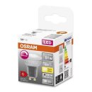 Osram LED Glas Reflektor PAR16 7,9W = 51W GU10 650lm 927 warmweiß 2700K Ra>90 120° DIMMBAR