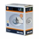 Briloner LED Einbauleuchte rund Chrom starr IP65 5W Modul...