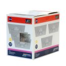 3 x Briloner LED Einbauleuchte eckig Titan starr IP23 3 x...