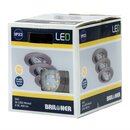 3 x Briloner LED Einbauleuchte rund Eisengrau IP23 3 x 5W...