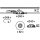 Briloner LED Einbauleuchte rund Aluminium IP23 6,5W Modul 570lm warmweiß 3000K schwenkbar 3-Stufen-Dimmbar