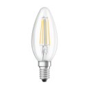 6 x Osram LED Filament Leuchtmittel Kerze 4W = 40W E14 klar 470lm 840 neutralweiß 4000K