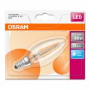 6 x Osram LED Filament Leuchtmittel Kerze 4W = 40W E14 klar 470lm 840 neutralweiß 4000K