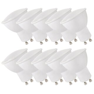 10 x LED Leuchtmittel Reflektor 1,5W = 22W GU10 120lm warmweiß 3000K maxi flood 120°