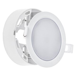 Spectrum LED Aufbau- & Einbaupanel Downlight ALGINE 2in1 Weiß rund Ø11,5cm 6W 750lm Neutralweiß 4000K 110°