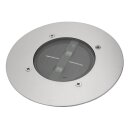 4 x Ranex LED Solar Bodeneinbaustrahler rund Edelstahl IP67 0,12W Neutralweiß 4000K befahrbar Sensor