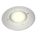4 x Ranex LED Solar Bodeneinbaustrahler rund Edelstahl IP67 0,12W Neutralweiß 4000K befahrbar Sensor